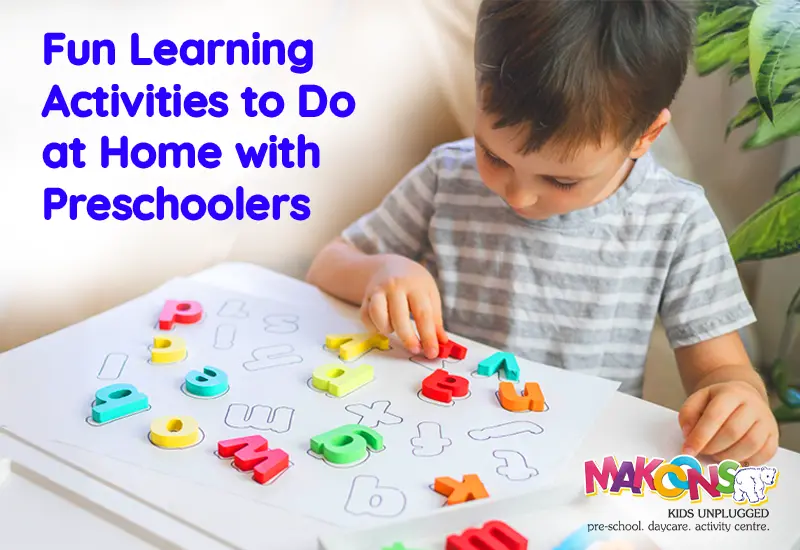 Fun Learning Activities to Do at Home with Preschoolers