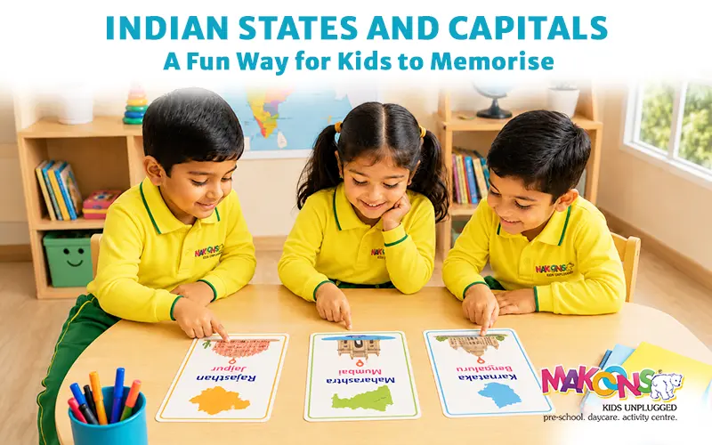 Indian States and Capitals: A Fun Way for Kids to Memorise