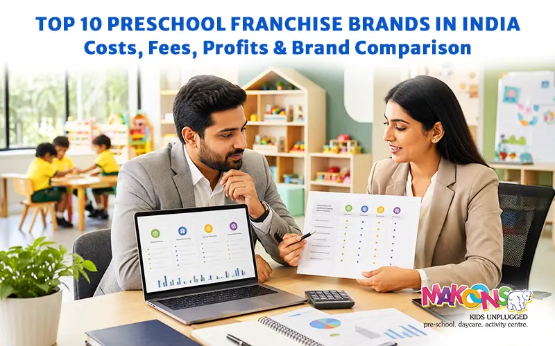 Top 10 Preschool Franchise Brands in India: Costs, Fees, Profits & Brand Comparison