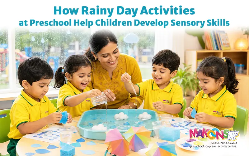 How Rainy Day Activities at Preschool Help Children Develop Sensory Skills