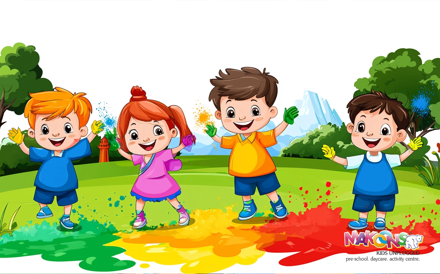 holi activities preschool