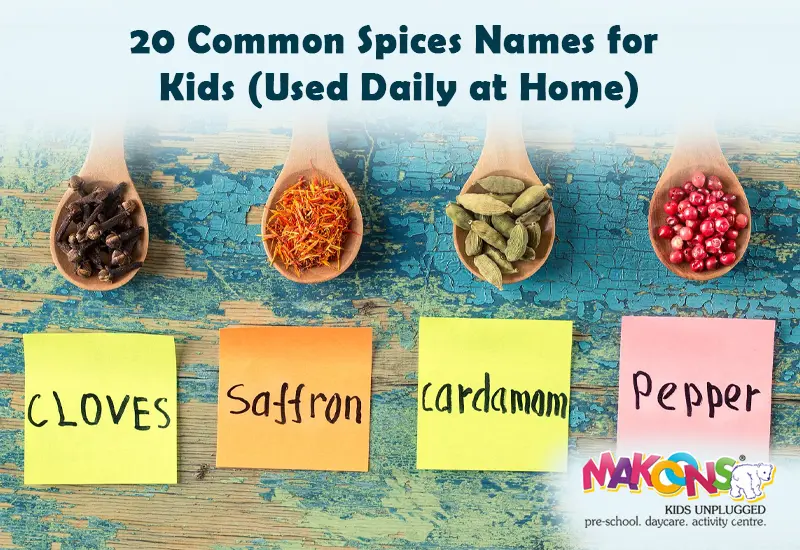 20 Spices Names Kids Use Every Day At Home