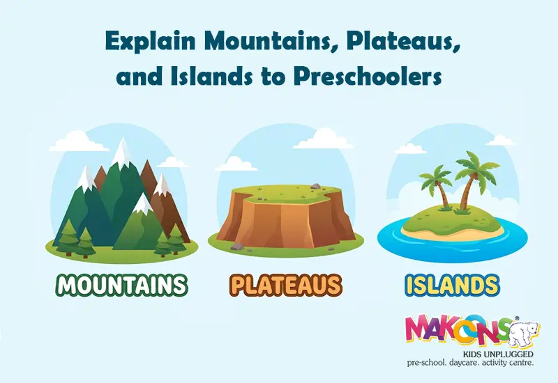Explain Mountains, Plateaus, and Islands to Preschoolers